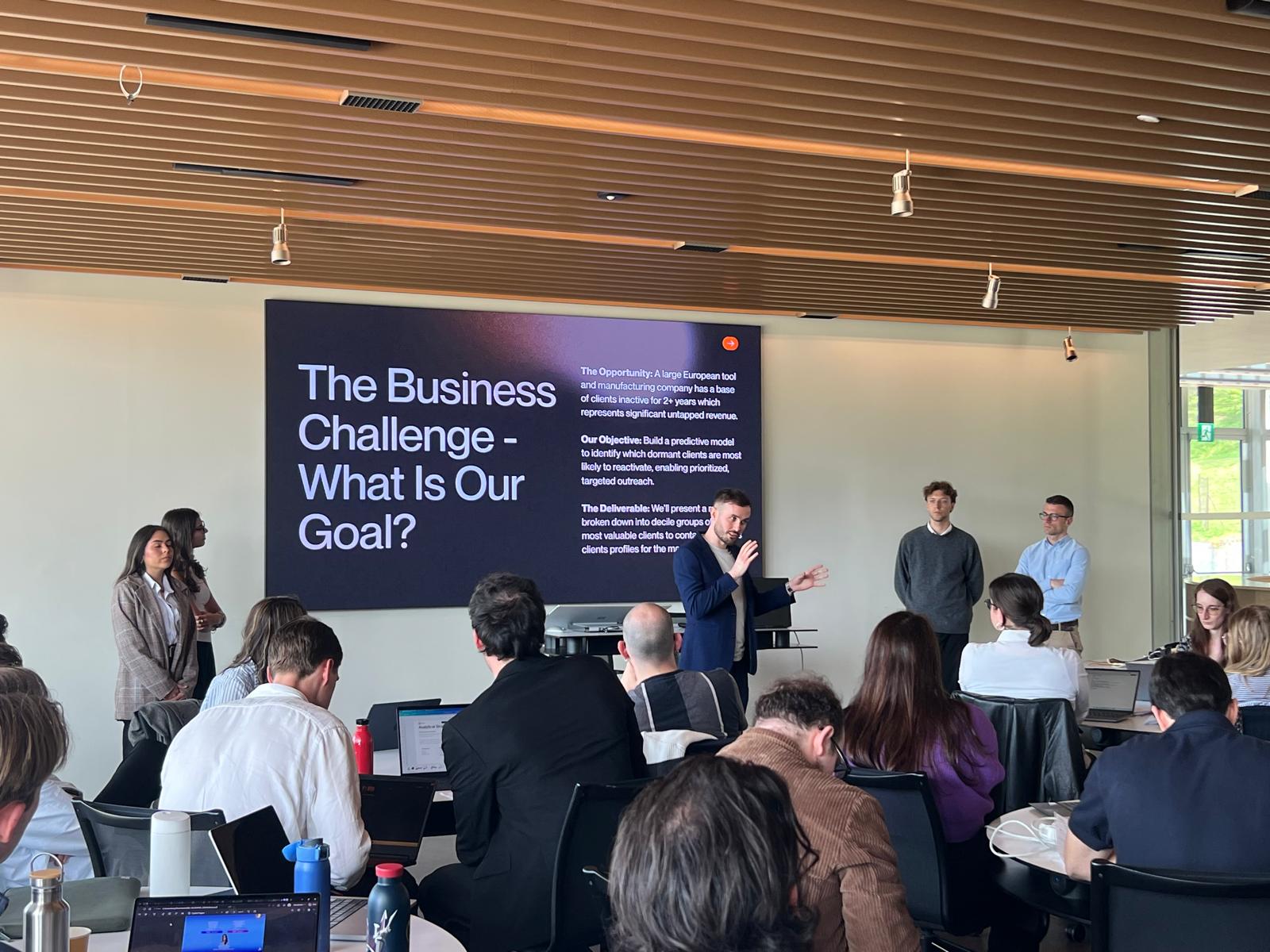 Brian O'Sullivan presenting AI strategy
